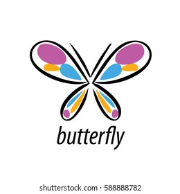 vector butterfly logo