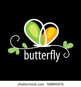vector butterfly logo