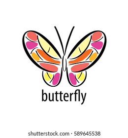 vector butterfly logo