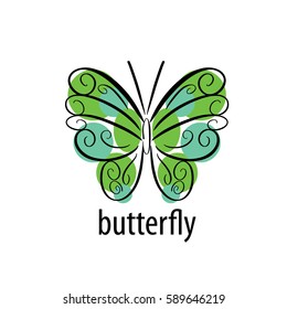 vector butterfly logo
