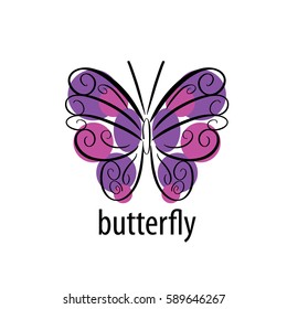 vector butterfly logo