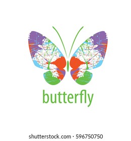 vector butterfly logo