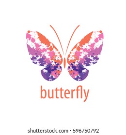 vector butterfly logo