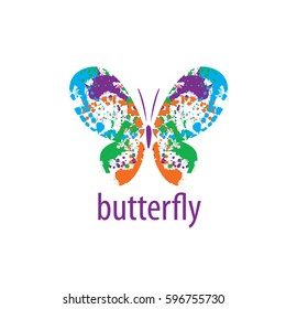 vector butterfly logo