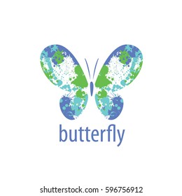 vector butterfly logo