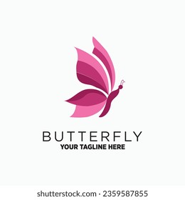 Vector butterfly logo design vector for maternity style with creative unique concept