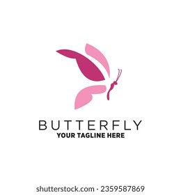 Vector butterfly logo design vector for maternity style with creative unique concept