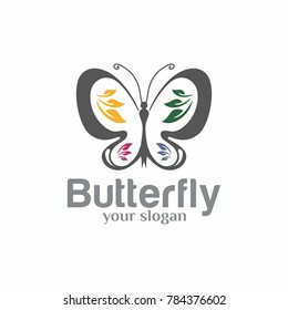 Vector butterfly logo free vector