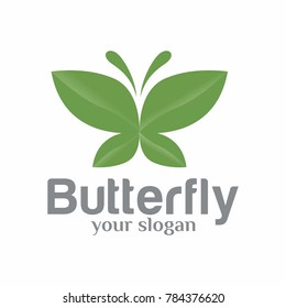 Vector butterfly logo free vector