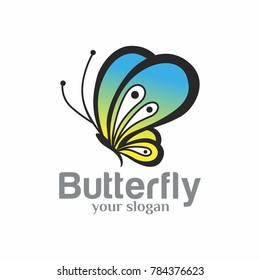 Vector butterfly logo free vector