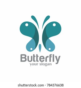 Vector butterfly logo free vector