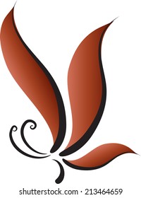 vector butterfly logo / icon