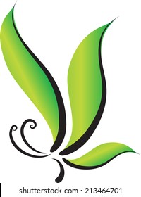 vector butterfly logo / icon