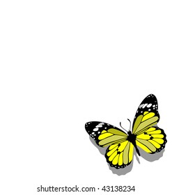 Vector. Butterfly on paper  09. More seamless see in portfolio