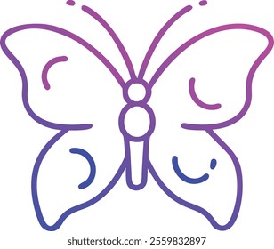 vector of butterfly on white background