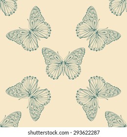 vector butterfly  pattern