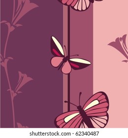 Vector butterfly pattern