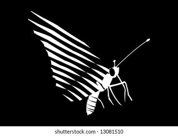 vector butterfly silhouette