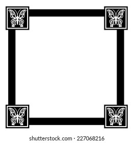vector butterfly square