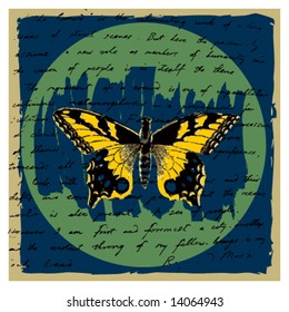 vector butterfly for t-shirts