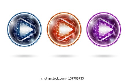vector button with arrow