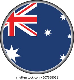 vector button of australia badge