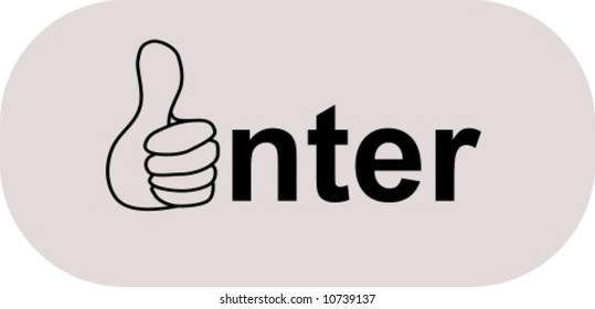 vector button or bar - Enter