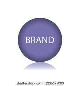 Vector button brand, web design element