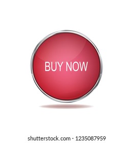 Vector button buy now, web design element