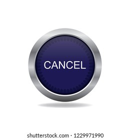 Vector button cancel, web design element