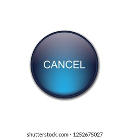 Vector button cancel, web design element