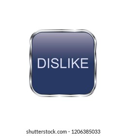 Vector button dislike, web design element