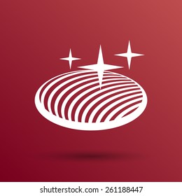 vector button glass orb disco icon round.