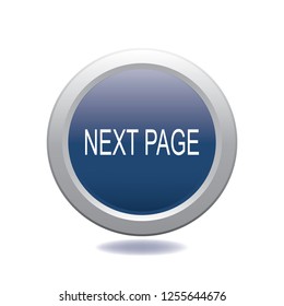 Vector button next page, web design element