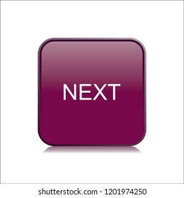 Vector button next, web design element