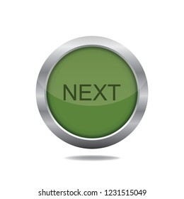 Vector button next, web design element