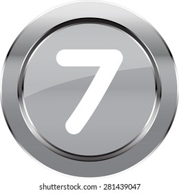 Vector button number "7"
