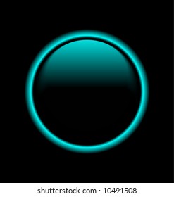 vector button on a black background
