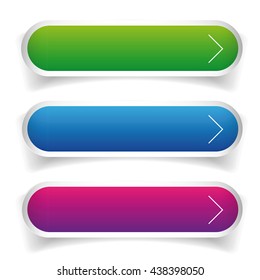 Vector button set