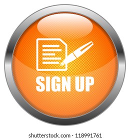 Vector Button Sign Up
