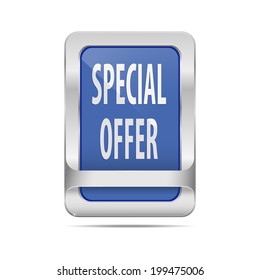 Vector button "special offer".