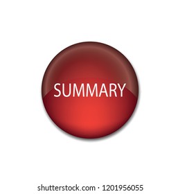 Vector button summary, web design element