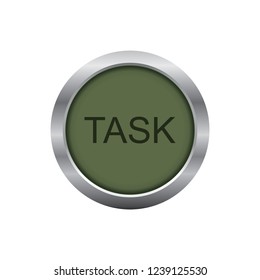 Vector button task, web design element