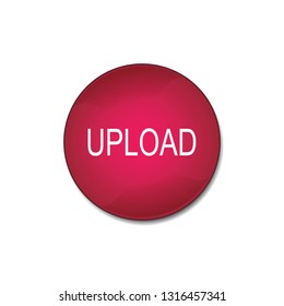 Vector button upload, web design element