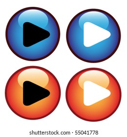 Vector buttons with arrow