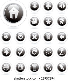 vector buttons for computing and web