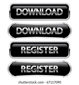 Vector buttons - download, register