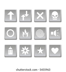 vector, buttons, icon, symbol, computer, elements, image, painting, illustration, design, business