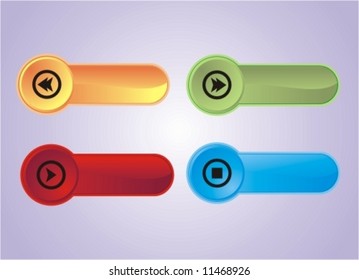 Vector buttons and icons