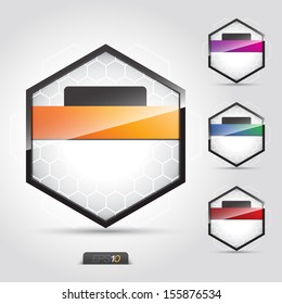 Vector buttons and icons. Protection icon . Premium quality. Best company of the year.